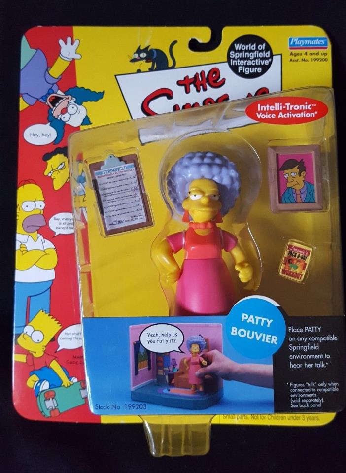 THE SIMPSONS World of Springfield PATTY BOUVIER Series 4 WOS Figure NEW IN BOX!