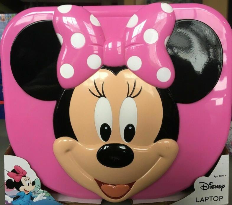 Disney Minnie Mouse Pink Toddler Laptop Teaches Numbers Colors Letters Shapes