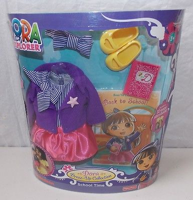 Fisher Price Dora The Explorer Doll School Time Dress-Up Clothing Outfit Set