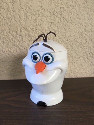 Disney On Ice Frozen Olaf Snow Cone Cup Mug Flip Top Lid