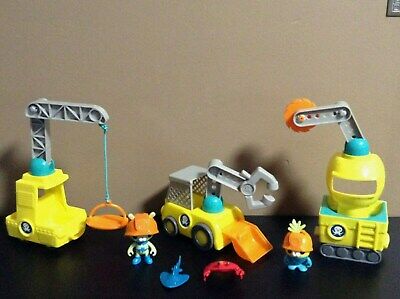 OCTONAUTS PLAYSETS LOT OCTO CLAW SAW CRANE FIGURE TUNIP TWEAK VEHICLE