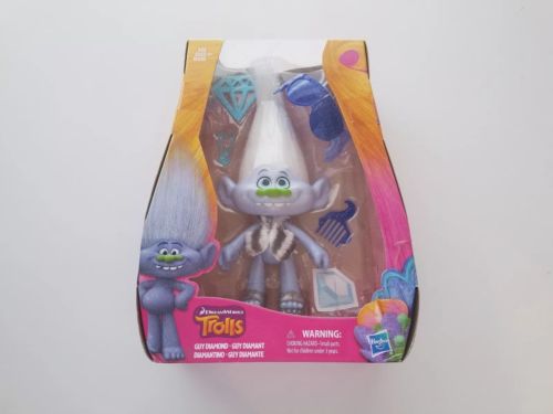 Dreamworks Trolls *Guy Diamond Doll & Accessories, Sunglasses, Comb, NEW
