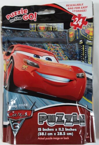 Disney Pixar Cars Puzzle 24 Piece  Resealable Bag NEW