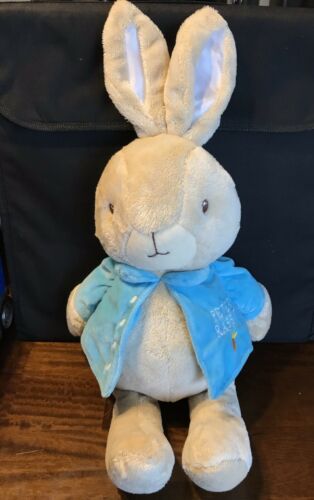 Peter Rabbit Beatrix Potter 22” Plush Stuffed Blue Jacket Bunny Easter Nursery