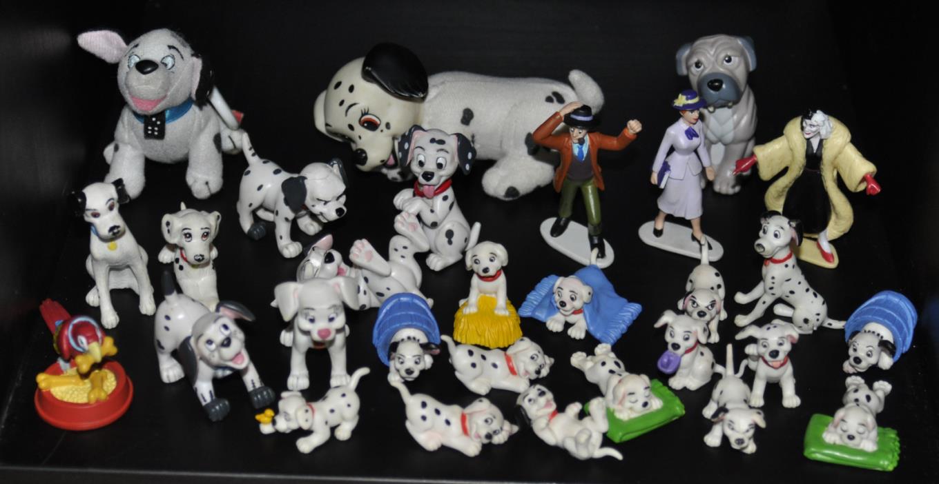 101 and 102 Dalmatians Cartoon Disney Toy Figure Dog Animal Lot