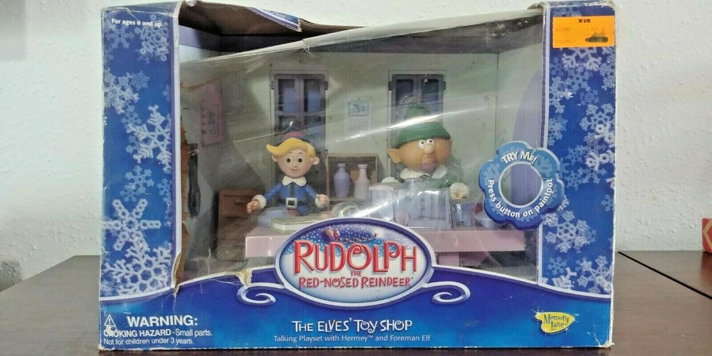 THE ELVES TOY SHOP RUDOLPH THE RED NOSED REINDEER NEW HERMEY ELF