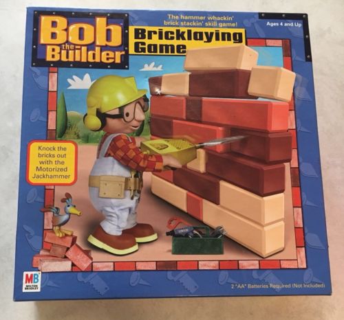 Bob The Builder Construction Bricks Bricklaying Jackhammer Game New!