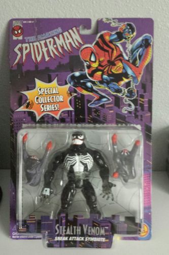 The Amazing Spiderman  Stealth Venom Sneak Attack Symbiote action figure Toybiz