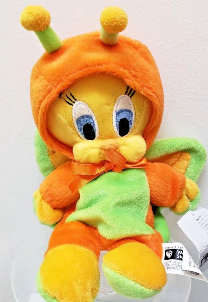 Looney Tunes Tweety Bird orange Butterfly Plush Stuffed Animal Toy Doll 9
