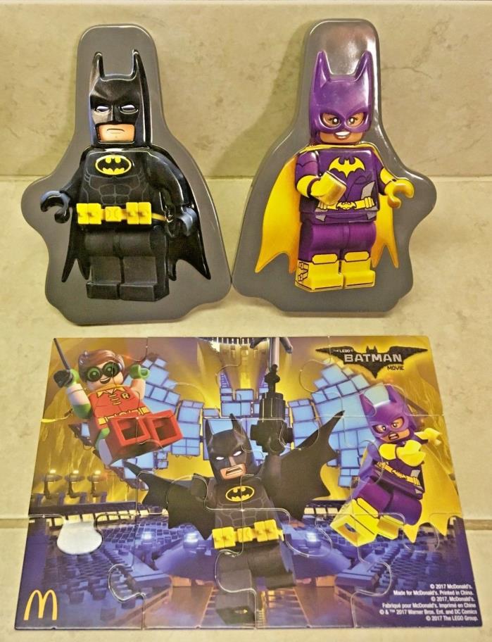FREE S/H! McDonald's 2017 Lego Batman Movie Puzzle COMPLETE in Collectible Tin