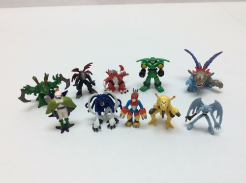 Lot of 10 HT Bandai Digimon Digital Monster Mini Figures 1999-2001 1-2