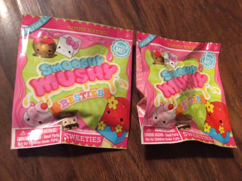 LOT OF 2 SMOOSHY MUSHY BESTIES, SWEETIES, BLIND BAGS, SERIES 1, AGES 6+, SEALED