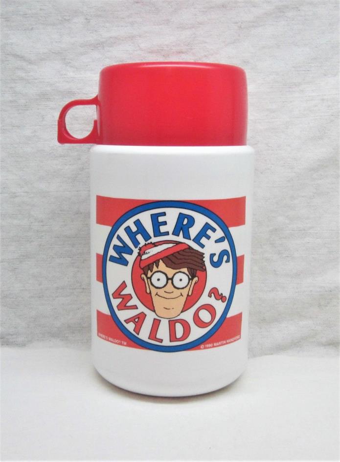 Vintage - 1990 Where's Waldo Thermos - GREAT CONDITION/AS-IS