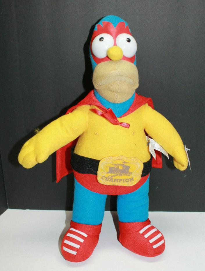 Homer Simpsons Plush Pro Wrestler Mexican Lucha Libre 17