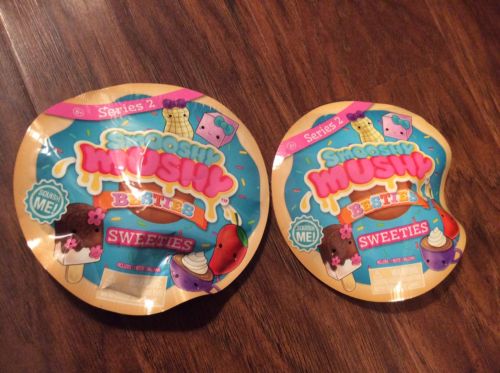 LOT OF 2 SMOOSHY MUSHY BESTIES, SWEETIES, BLIND BAGS, SERIES 2, AGES 6+, SEALED