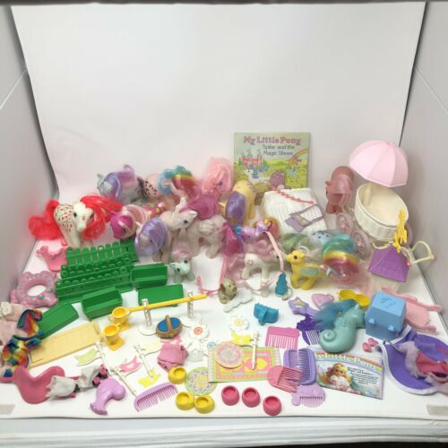 Vintage 1980's My Little Pony Horses Baby Babies LOT Barn Replacements *****