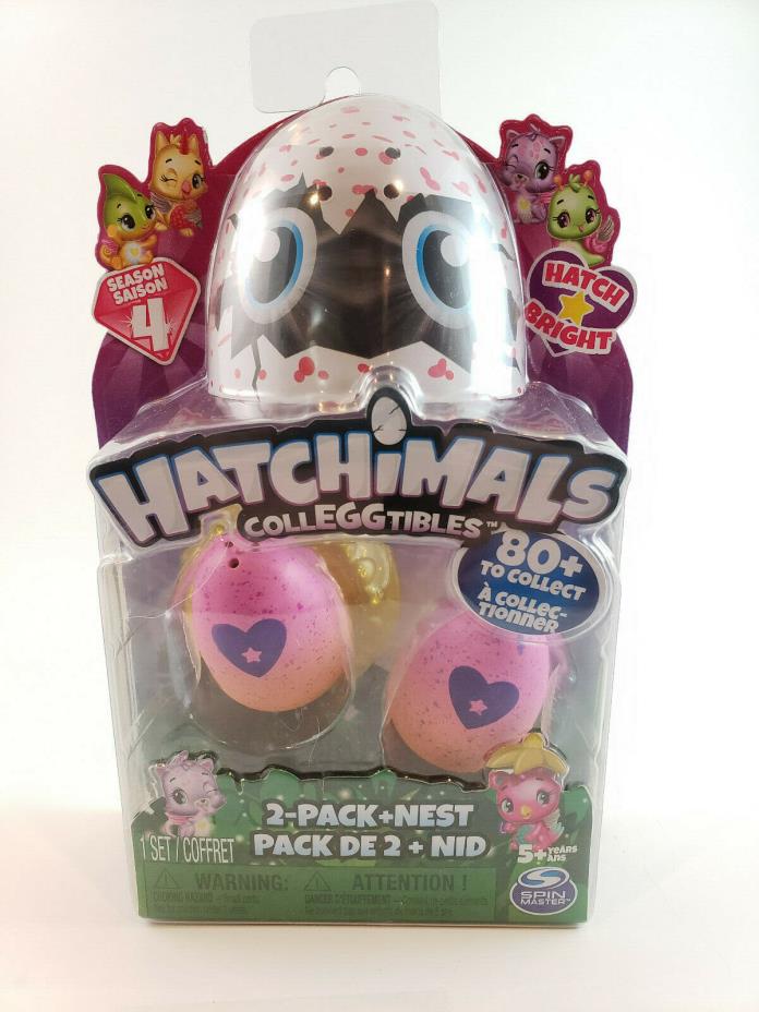 HATCHIMALS CollEGGtibles 2-Pack Season 4 Hatch Bright + Nest