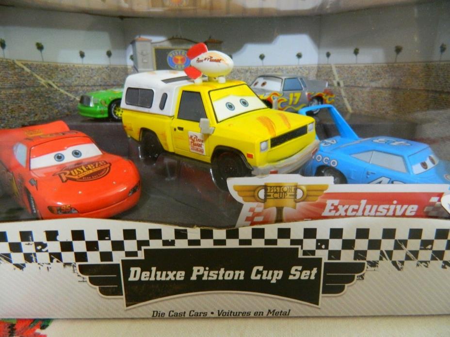 Disney Store Exclusive Pixar Cars Piston Cup Set