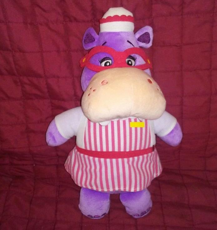 Disney Doc McStuffins HALLIE HIPPO Talking 14in Purple Soft Plush Just Play