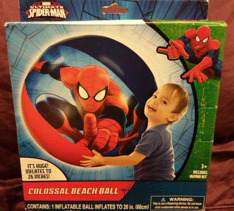 Ultimate Spiderman Colossal Beach Ball 31554 Huge inflates to 26