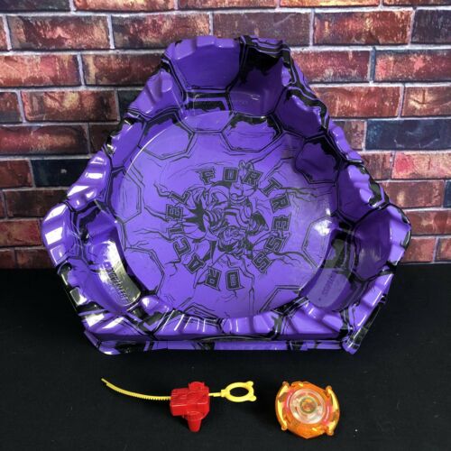 BeyBlade Draciel Fortress, RipCord Launcher & Working Dranzer-S Beyblade Spinner