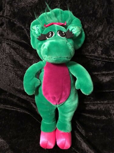 ?Vintage 1992 Lyons Baby Bop Dinosaur Soft Plush Stuffed Animal Toy Green Doll