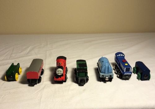 Lot Of 7 Thomas The Train Wooden Diecast Plastic Gullane Geoffrey