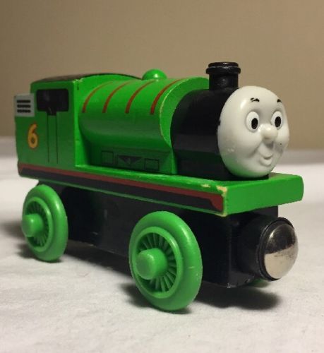 Thomas & Friends Wooden Railway Train Coal Dust Percy 2003 Learning Curve