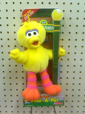 NEW - SESAME STREET  - BIG BIRD - POSE A PAL - FISHER PRICE - 6 MONTH +