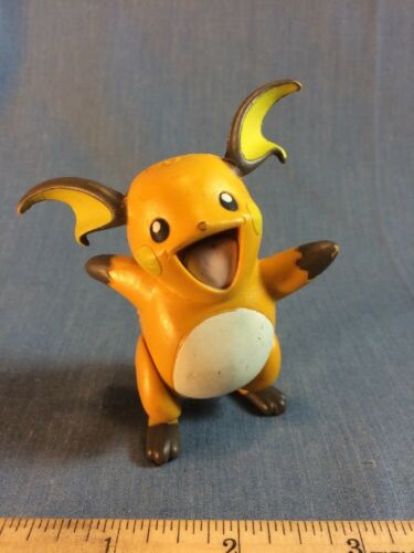 2007 Jakks Pacific Nintendo Pokemon 3” Raichu Figure Tomy Scale Missing Tail