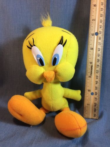 1994 Applause Warner Bros. Looney Tunes Tweety Bird 8” Plush Figure Stuffed Toy
