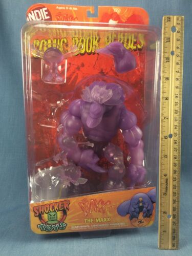 2009 NYCC Exclusive Shocker Toys Comic Book Heroes The Maxx 8” Figure Purple