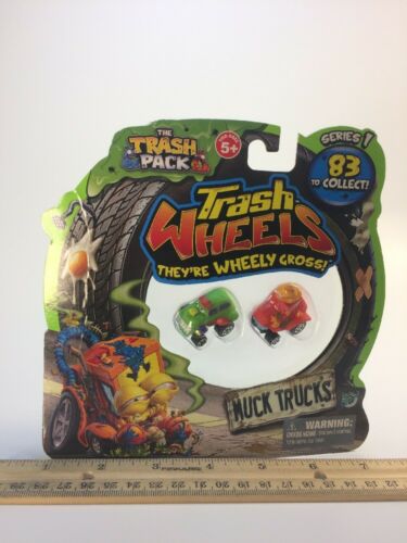 2012 Moose Toys The Trash Pack Grossery Gang Wheels Muck Trucks 2-Pack Series 1