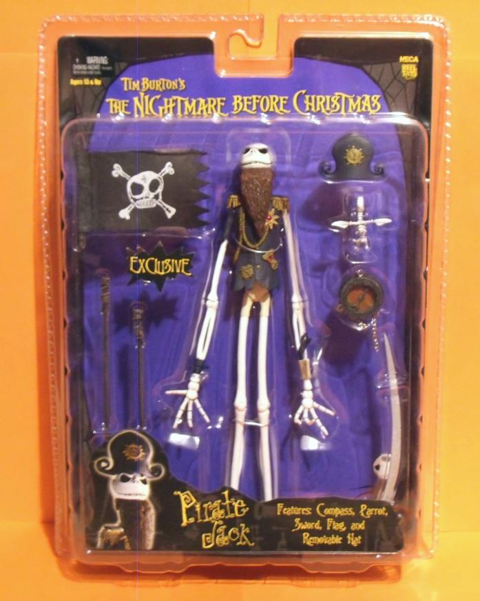 NECA Nightmare Before Christmas Pirate Jack SDCC Exclusive Action Figure NEW