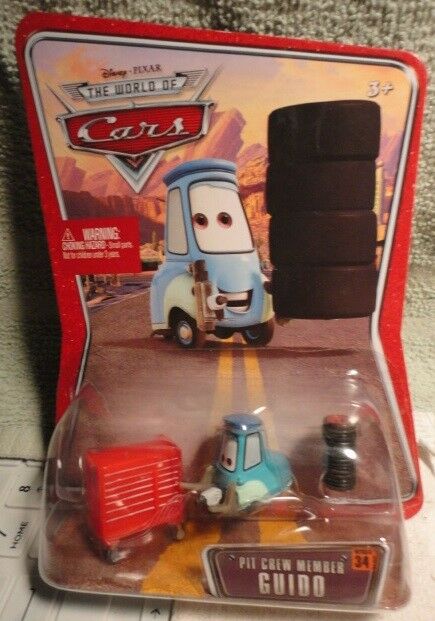 Disney Pixar The World of Cars ~ Pit Crew Member Guido #34 ~ MIP
