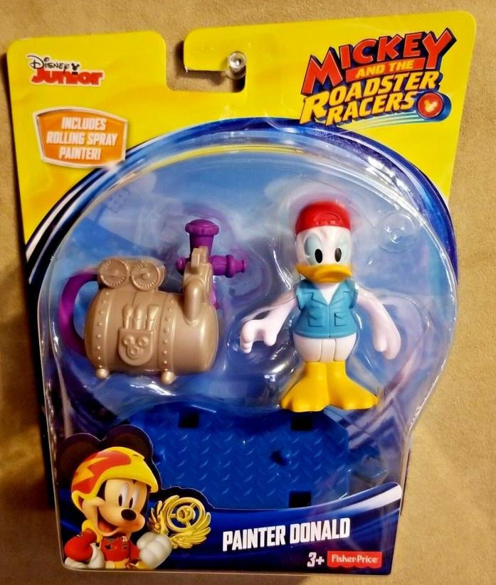 MICKEY AND THE ROADSTER RACERS- PAINTER DONALD DISNEY JUNIOR FISHER PRICE NIB