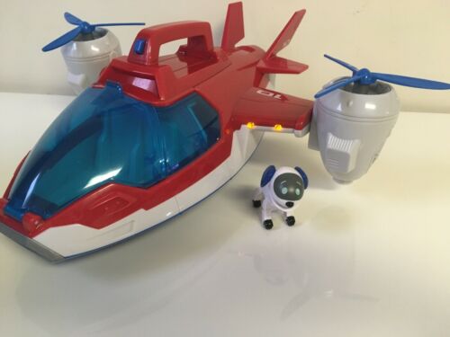 Paw Patrol Air Patroller Plane Helicopter Toy Play Set EUC