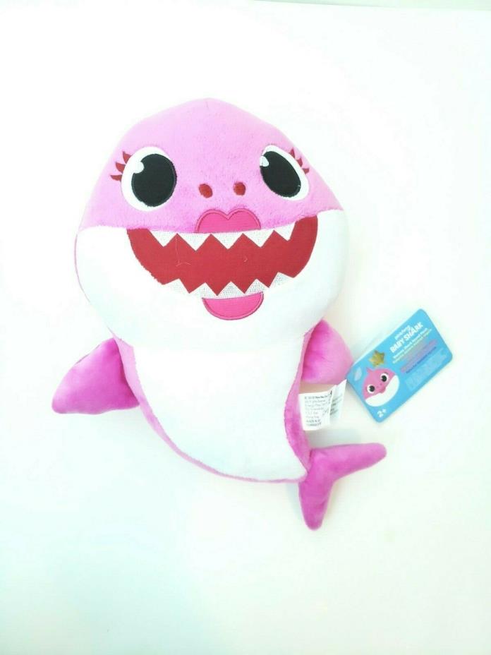 NEW Pinkfong Baby Shark Official Song Doll by WowWee - Pink Mommy Shark English