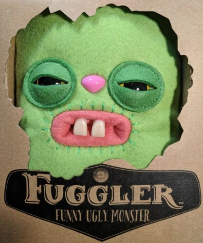 Green Fuggler Bunny Rabid Rabbit Funny Ugly Monster Spin Master Fugglers Plush