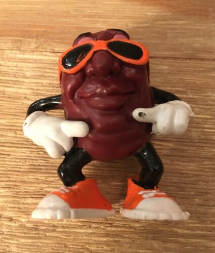 Vintage California Raisin Wearing Sunglasses Plastic Figurine 1987