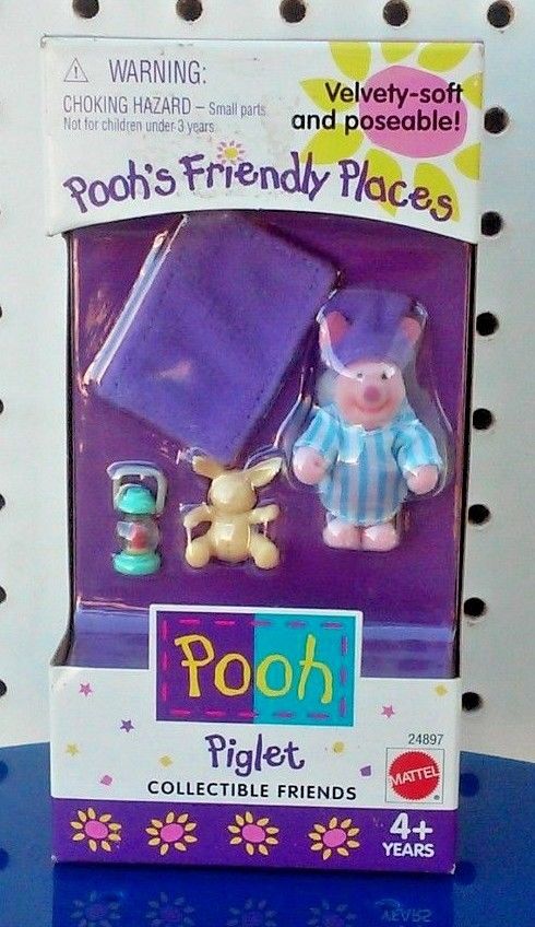 NEW - POOH'S FRIENDLY PLACES - PIGLET - COLLECTIBLE FRIENDS - MADE IN 1999