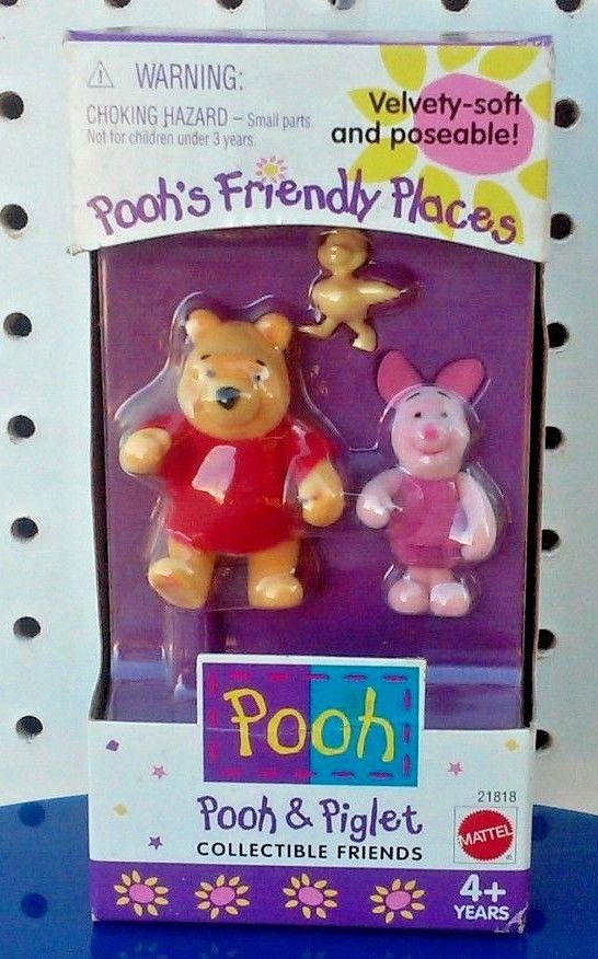 NEW- POOH'S FRIENDLY PLACES - POOH & PIGLET- COLLECTIBLE FRIENDS - MADE IN 1999