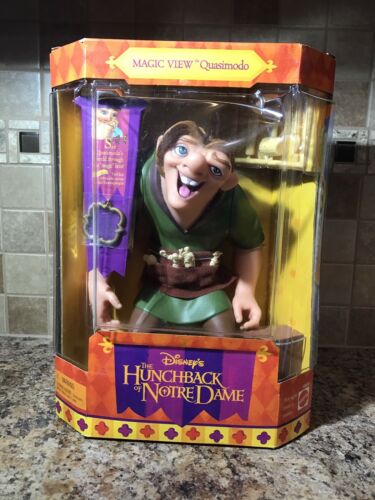 1995 Disney THE HUNCHBACK of NOTRE DAME w/ Magic View Quasimodo MATTEL NIB
