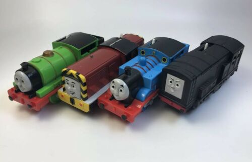 Percy, Diesel, Toby & Thomas 4 Trains Trackmaster Motorized Railway Mattel TOMY