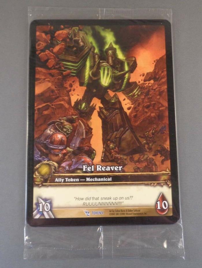 Lot of 5 World of Warcraft WoW Oversize Fel Reaver Promo Card - Sealed Pack of 5