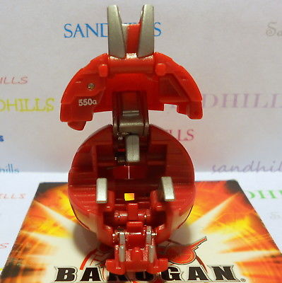 Bakugan Scraper Red Pyrus New Vestroia 550G & cards