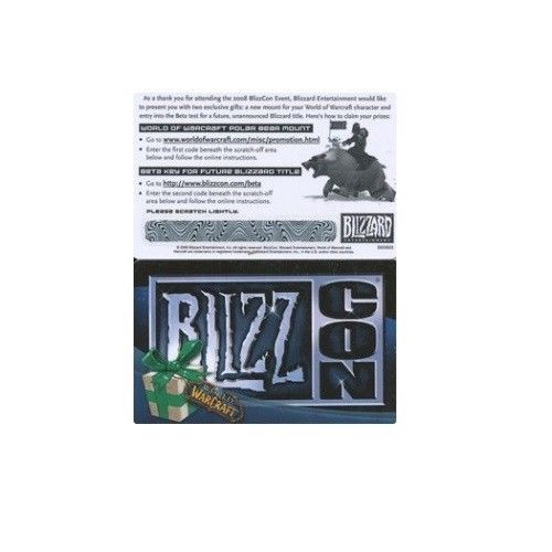 World of Warcraft TCG Unused/Unscratched Loot Card: Blizzcon Polar Bear Mount