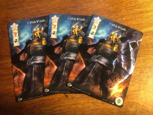 Legend of the Five Rings L5R LCG Hida Kisada Full Art Playset (x3)