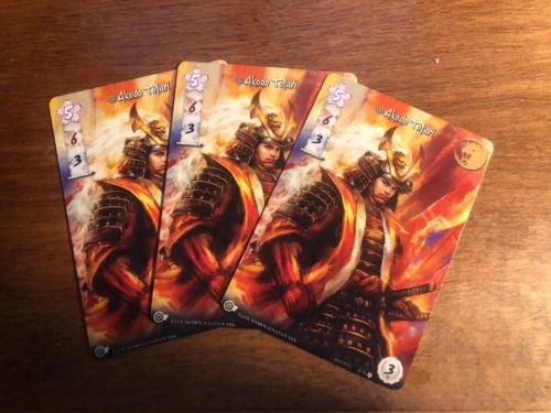 L5R LCG Akodo Toturi Full Art Promo x3, Legend of Five Rings Living Card Game