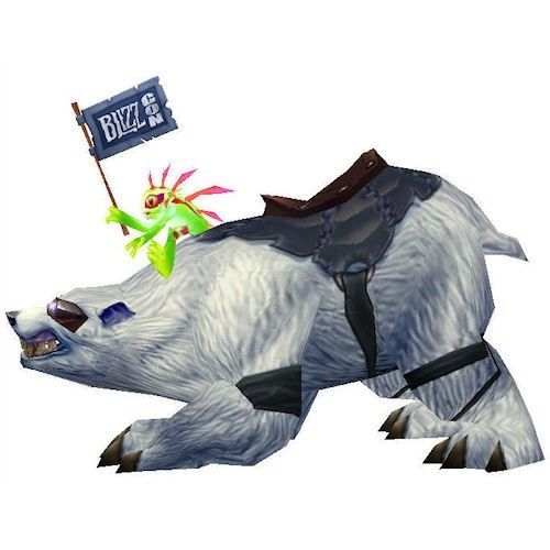 Blizzcon 2008 POLAR BEAR MOUNT UNSCRATCHED WoW LOOT POLARBEAR World of Warcraft